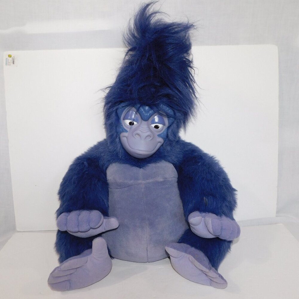 VTG DisneyTARZAN Large 22" Plush stuffed TERK purple Gorilla TURK Mattel 1999